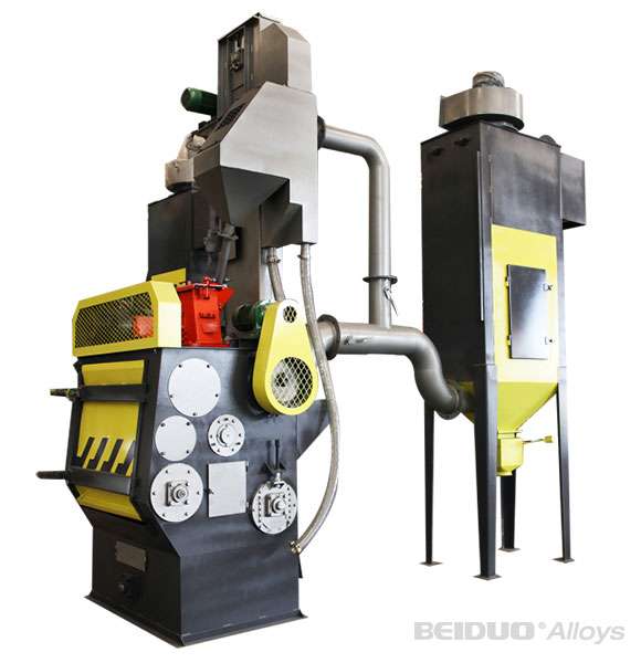 Shot blasting machine for billets cleaning